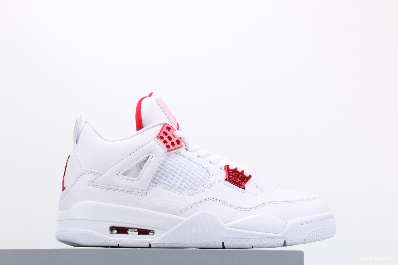 Air Jordan 4＇White University Red＇