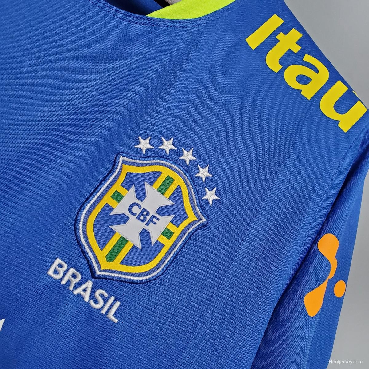 Brazil training suit blue Soccer Jersey