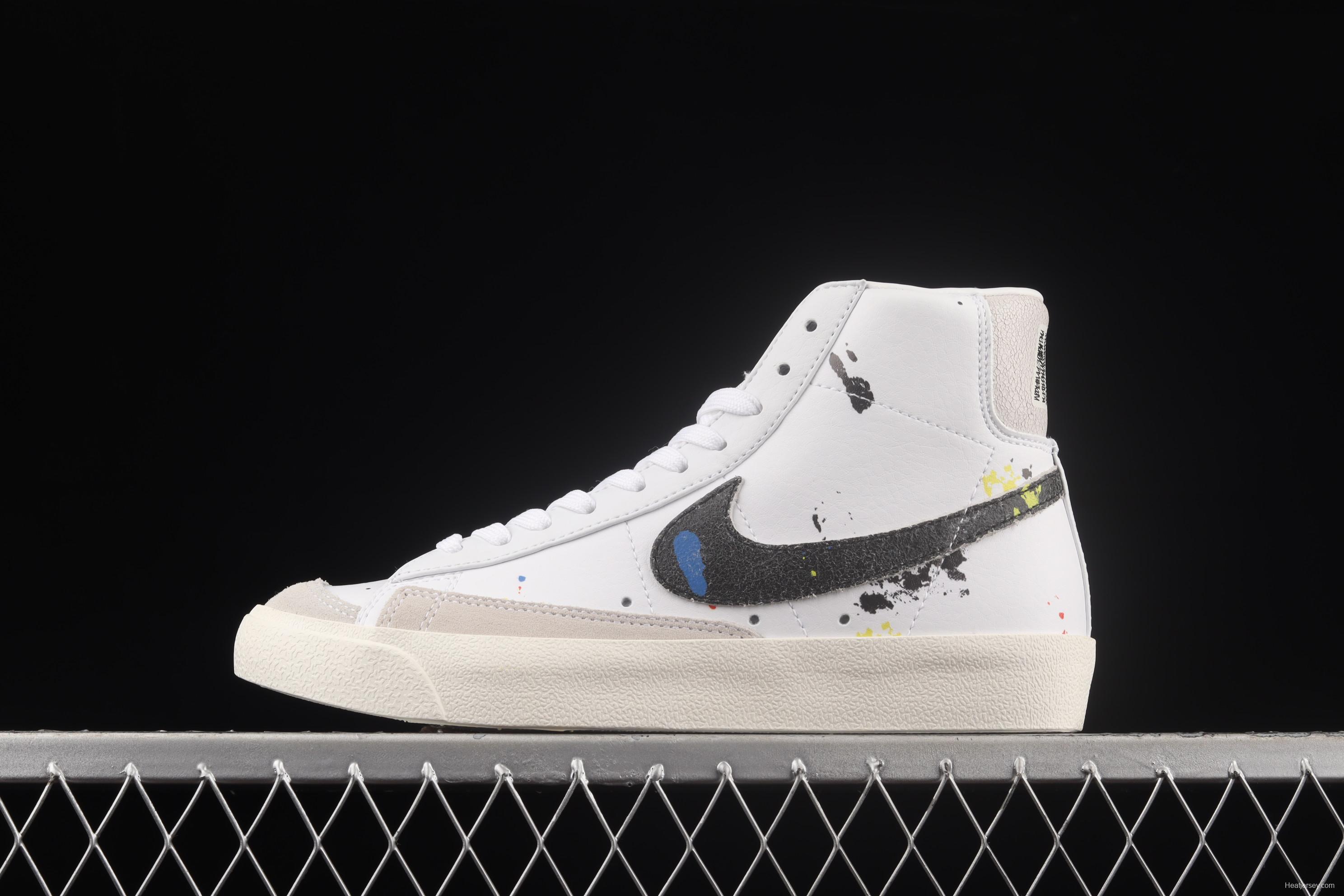 NIKE Blazer Mid'77 SE Trail Blazers high-top casual board shoes DC7331-100