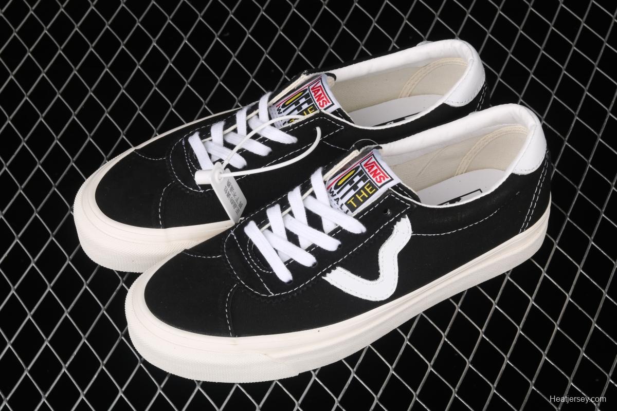 Vans Sport 73 Dx Chen Feiyu with Anaheim classic black and white canvas retro low-top casual board shoes VN0A3WLQUL1