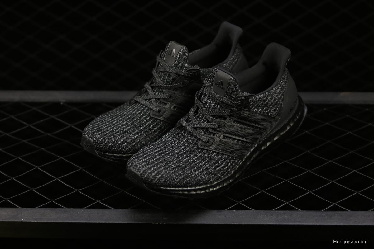 Adidas Ultra Boost 4.0BB6171 fourth generation knitted striped gray-black UB