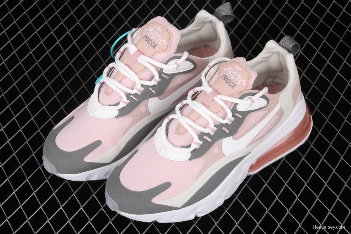 NIKE Air Max 270React new high-frequency mesh function half-palm air cushion running shoes CI3899-500