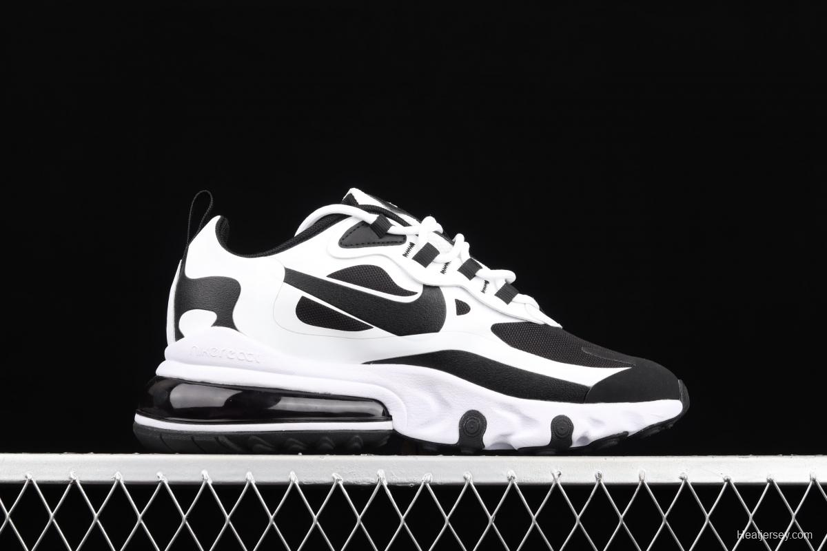 NIKE Air Max 270React new high frequency mesh hollowed-out half-palm air cushion running shoes CT1646-100