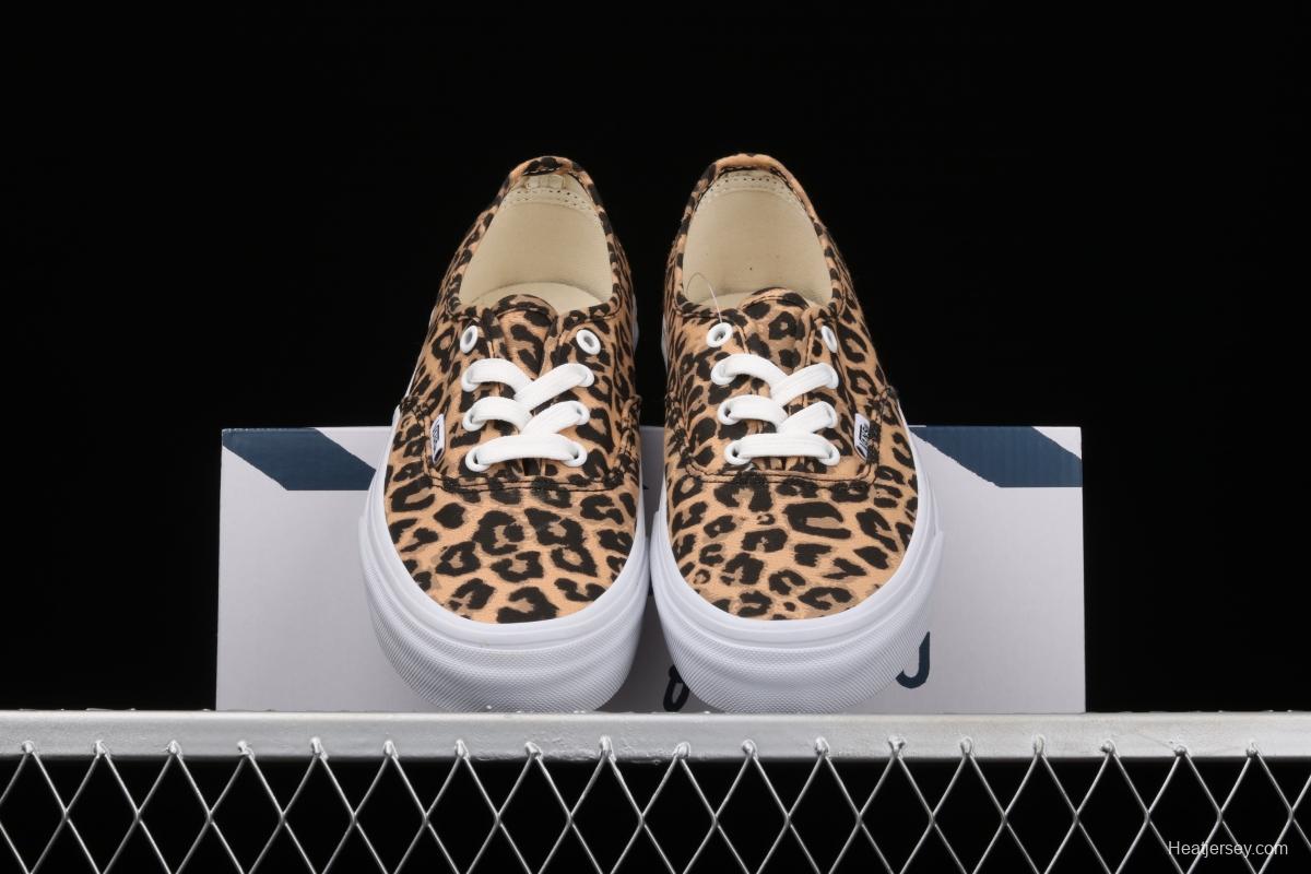 Vans Authentic 2021SS official website limited leopard print low-top casual board shoes VN0AODUNQQ