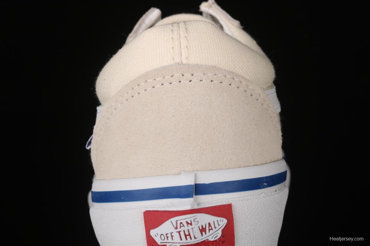 Vans Skate Classics Old Skool series rice-white low-top casual board shoes VN0A5FCBOFW