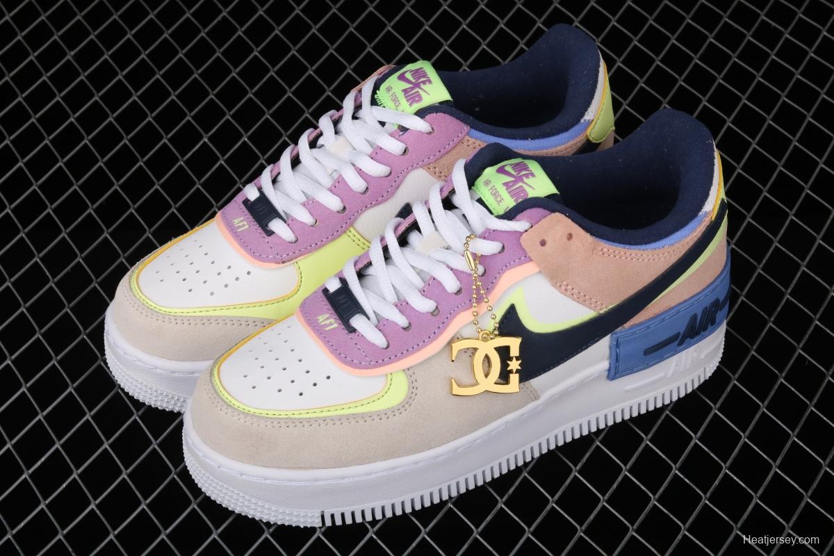 NIKE Air Force 1 ShAdidasow Rtl light weight heightened low-top 100-board shoes CU8591-001