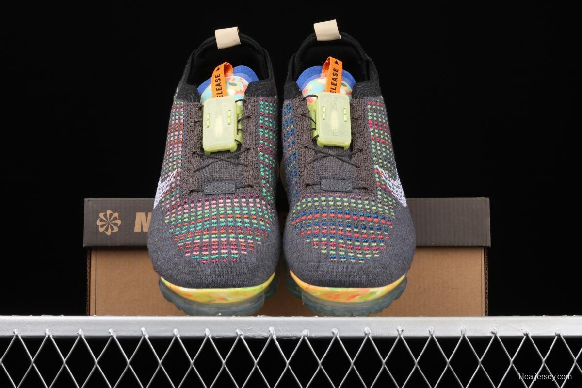 NIKE Air Vapormax 2020 Flyknit fly-woven fast tie full-palm air cushion jogging shoes CJ6740-003