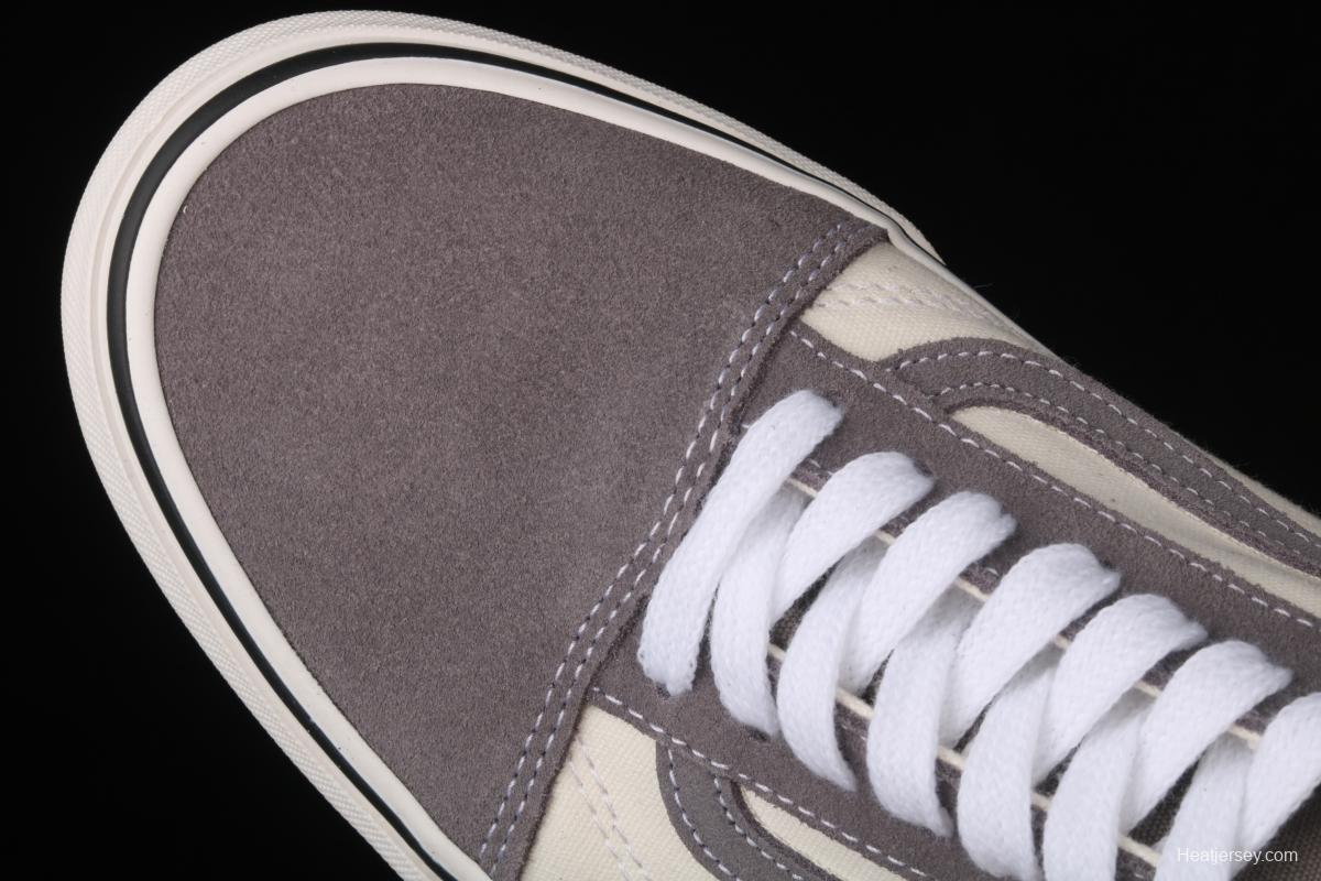 Vans Old Skool gray and white color low-top board shoes sports board shoes VNOA3WKT4OP