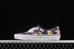 SpongeBob x Vans Comfycush Authentic 2021 joint color printing cartoon customized low-side vulcanized canvas leisure sports board shoes VN0A3WM7YZ1