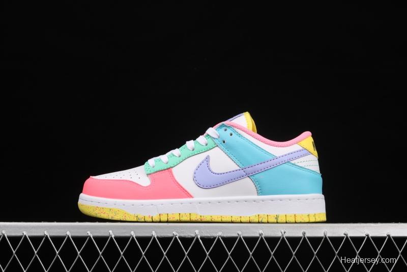 NIKE SB DUNK Low SE Candy egg / candy mandarin duck dunk series low side leisure sports skateboard shoes DD1872-100