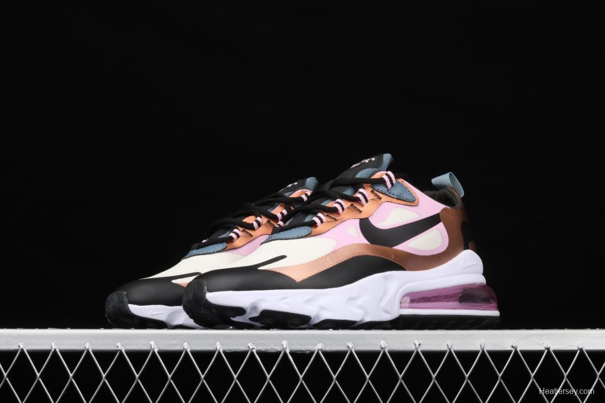 NIKE Air Max 270React new high-frequency mesh function half-palm air cushion running shoes CT1833-100