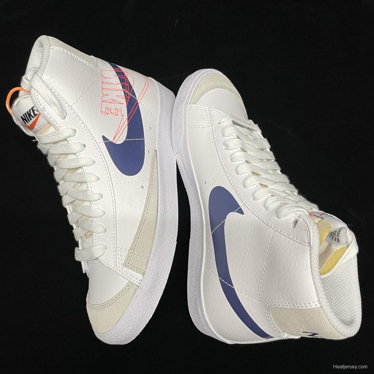 NIKE Blazer Mid'77 Trail Blazers High Top True Vulcanized Leisure Board shoes DA4651-100