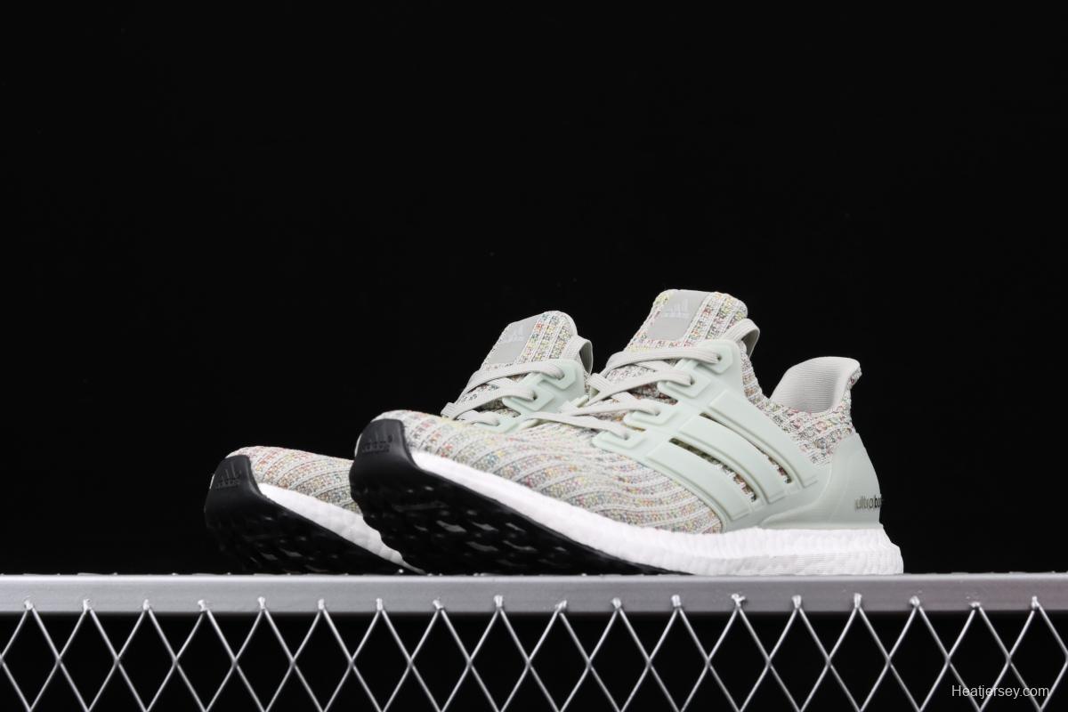 Adidas Ultra Boost 4.0 Grey Multicolor CM8109 Das fourth generation knitted striped mint gray UB