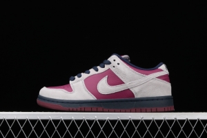 NIKE DUNK Low SB True Berry Bordeaux red and gray dunk series low-side leisure sports skateboard shoes BQ6817-001