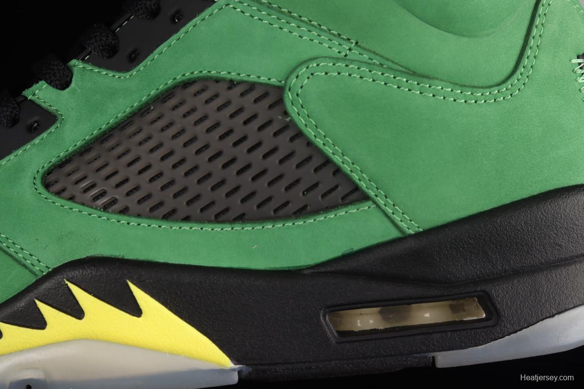 Air Jordan 5 SE Oregon Ducks Oregon Apple Green CK6631-307