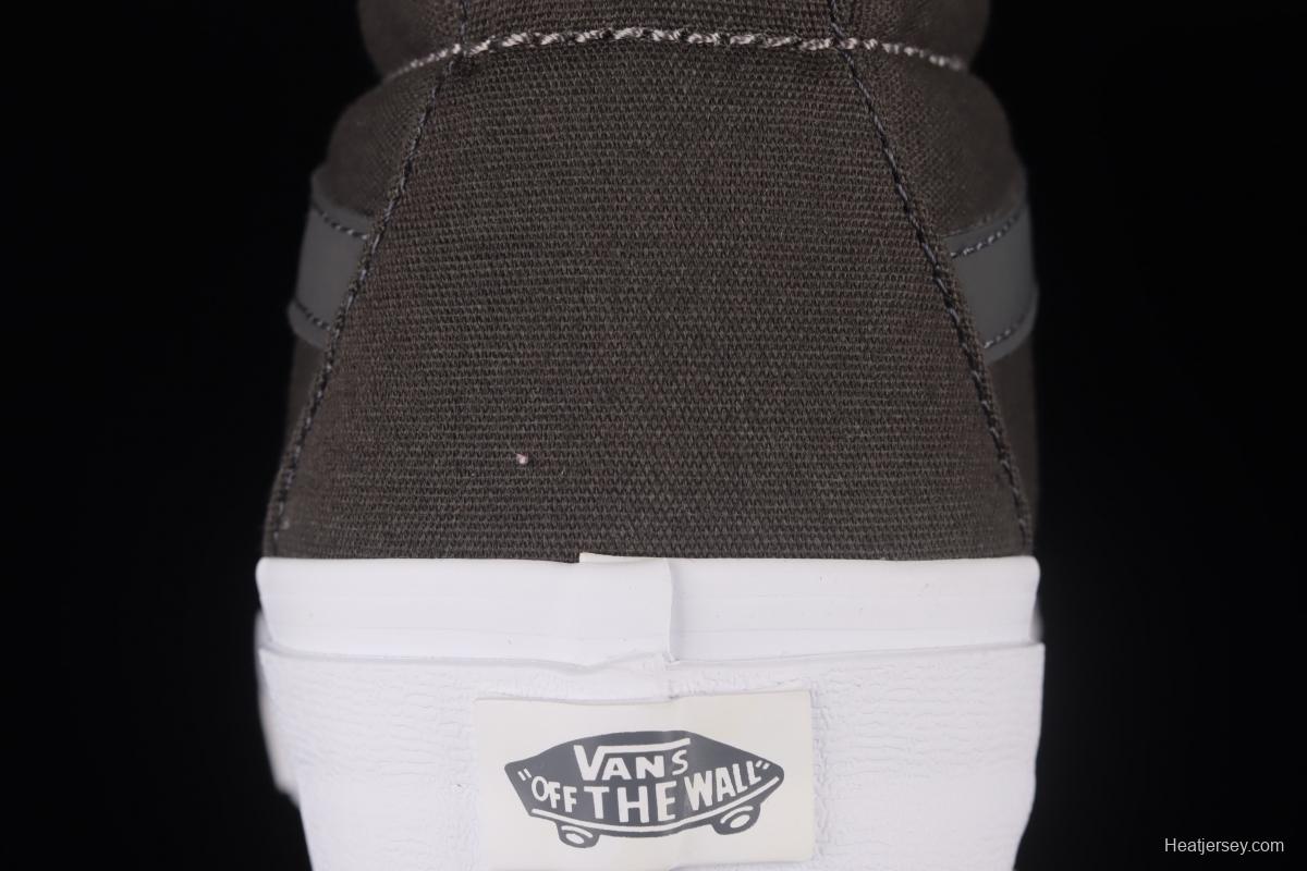 Vans Sk8-Hi Slim classic haze grey high top casual board shoes VN0A38F7POT