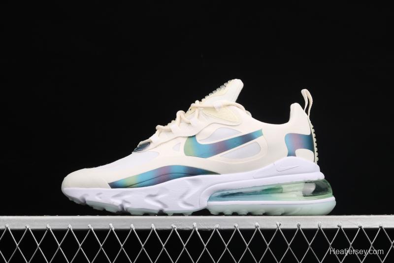 NIKE Air Max 270React new high-frequency mesh hollowing out function half-palm air cushion running shoes CT5064-100