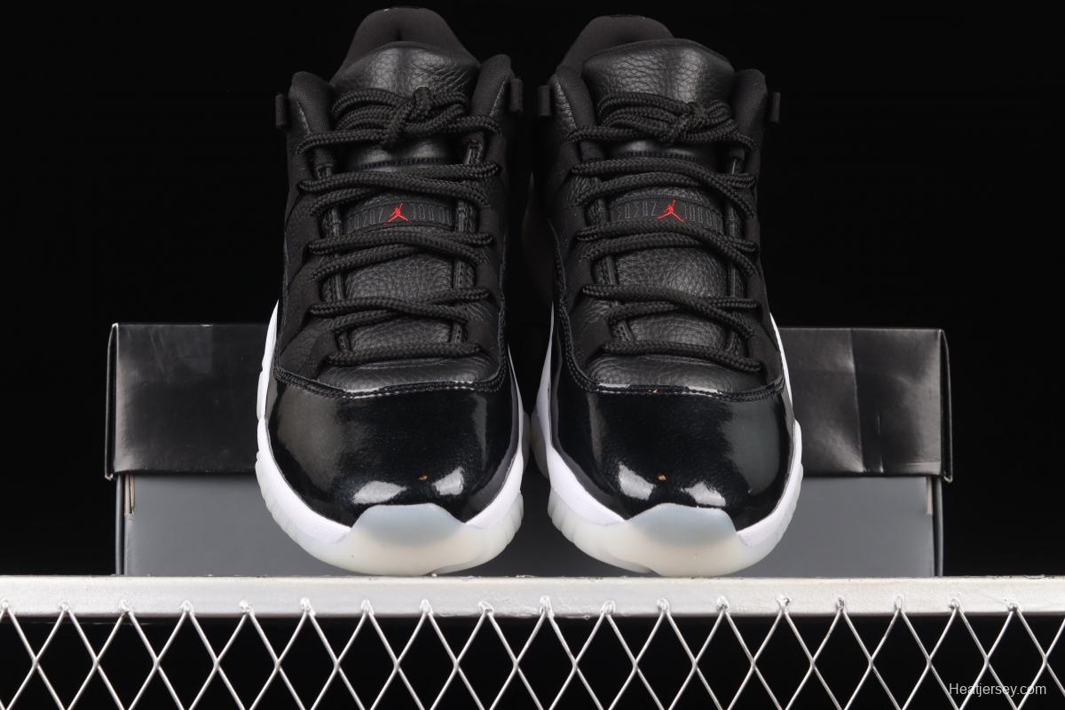 Air Jordan 11 Retro Low 72-10 1 low-help big devil sports culture basketball shoes AV2187-001