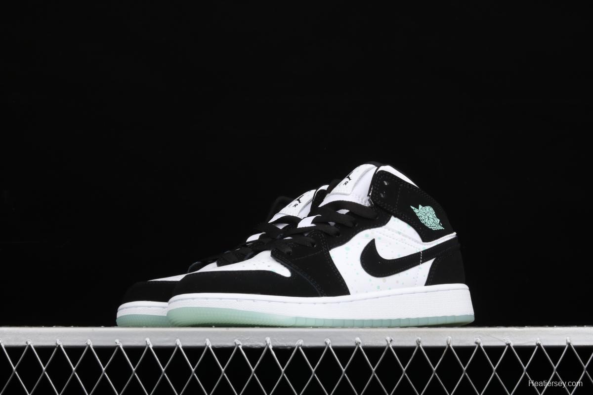 Air Jordan 1 Mid black and white luminous star helps BQ6931-103