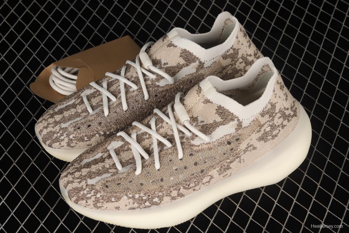 Adidas Yeezy 380 GZ0473 Kanye jointly limited coconut 380 rare earth treasure sand brown running shoes