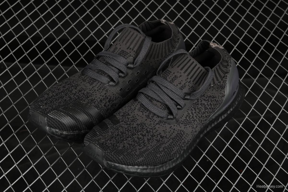 Adidas Ultra Boost Uncaged LTD Triple Black BA7996 socks and shoes