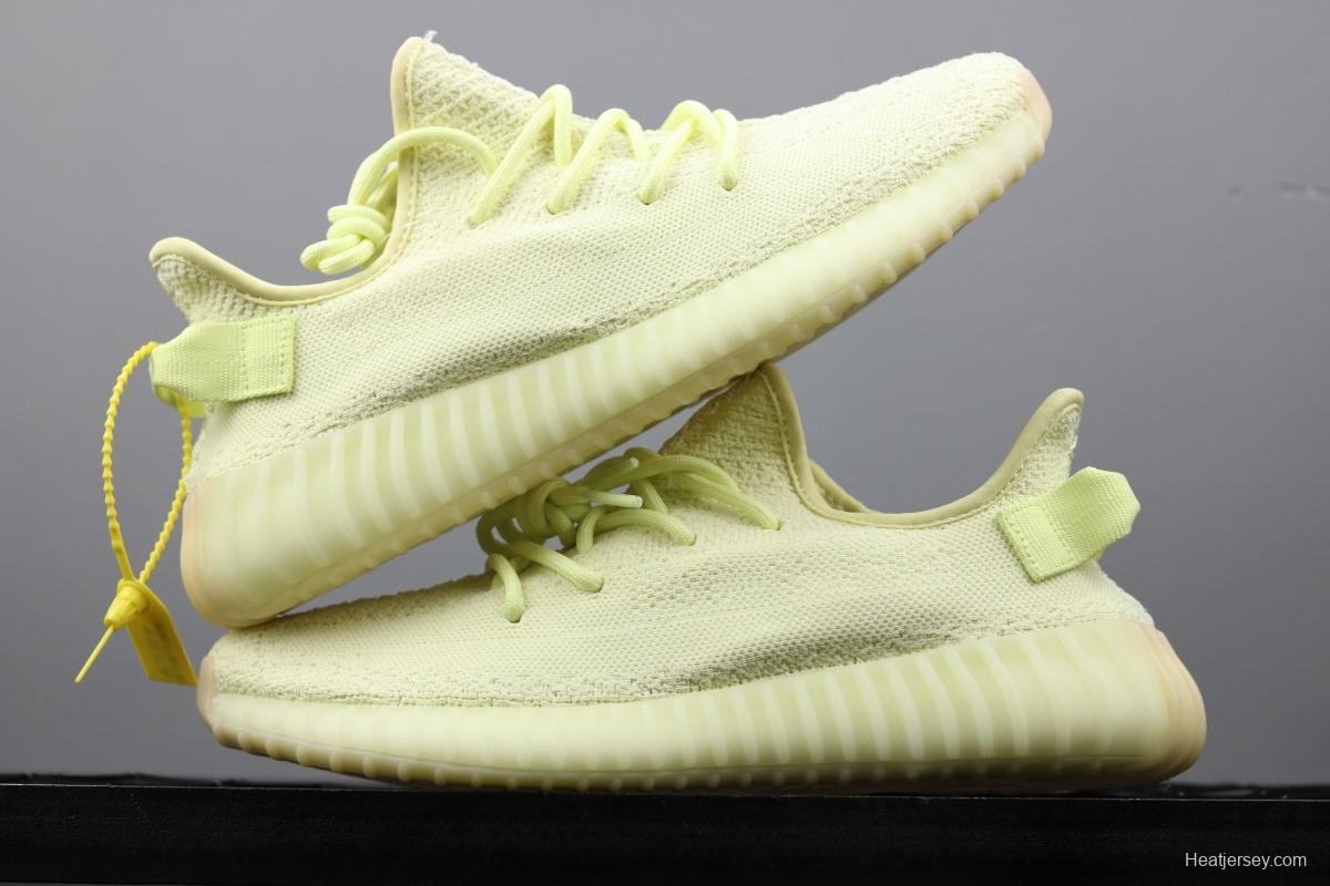 Adidas Yeezy 350V2 Real Boost Basf F36980 Darth Coconut 350 second generation light yellow original BASF popcorn