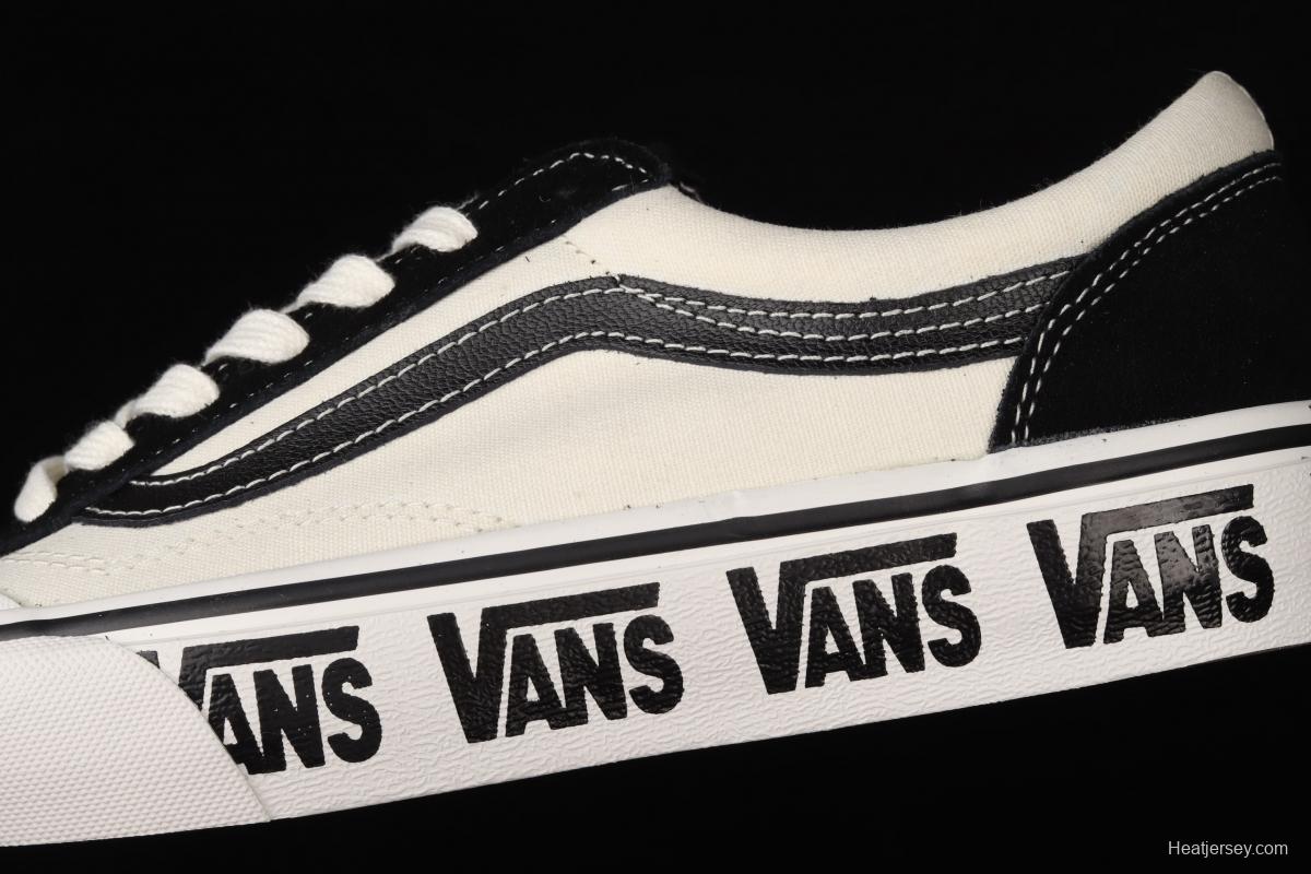 Vans Style 36 new half-crescent black and white side LOGO printed low-top casual board shoes VN0A3ZCJ9IG