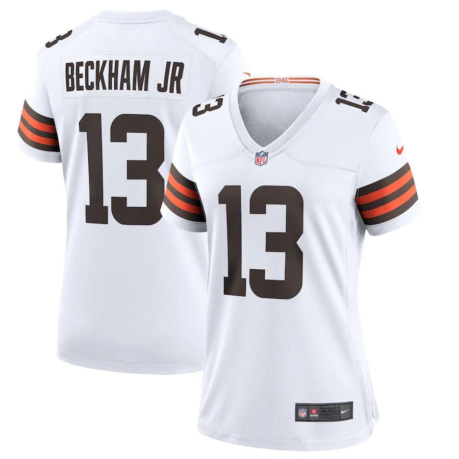 Women's Odell Beckham Jr. White Player Limited Team Jersey