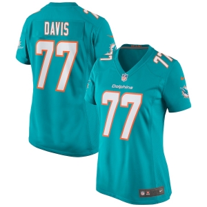 Women's Jesse Davis Aqua Player Limited Team Jersey