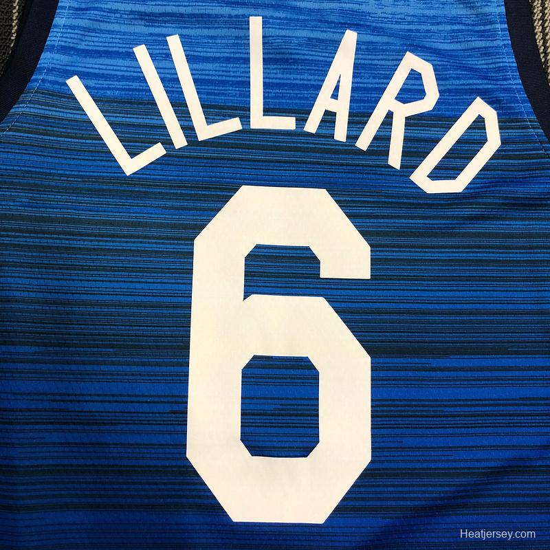 Thai Version Men's Damian Lillard Navy USA Basketball Player Jersey