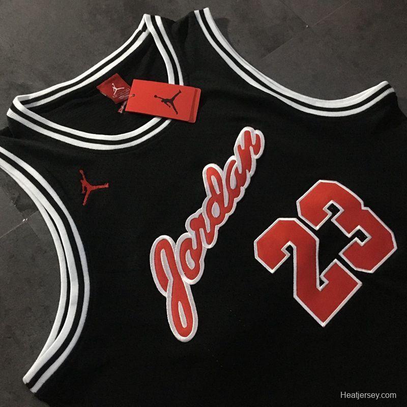 Men's Michael Jordan Black Retro Classic Team Jersey