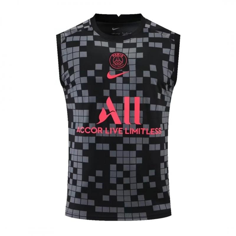 22/23 PSG Pre-match Training Jersey Black Vest