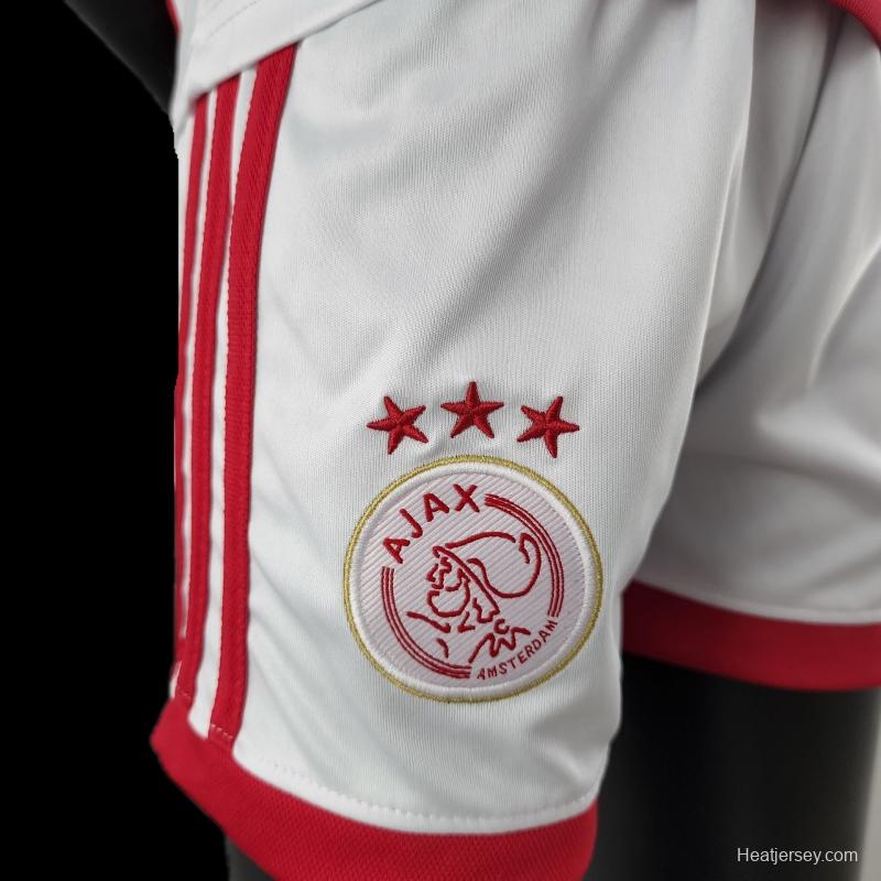 22/23 Kids Kit Ajax Home Size：16-28 Soccer Jersey