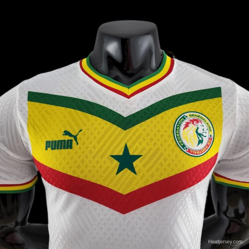 Player Version 2022 Senegal Home Soccer Jersey