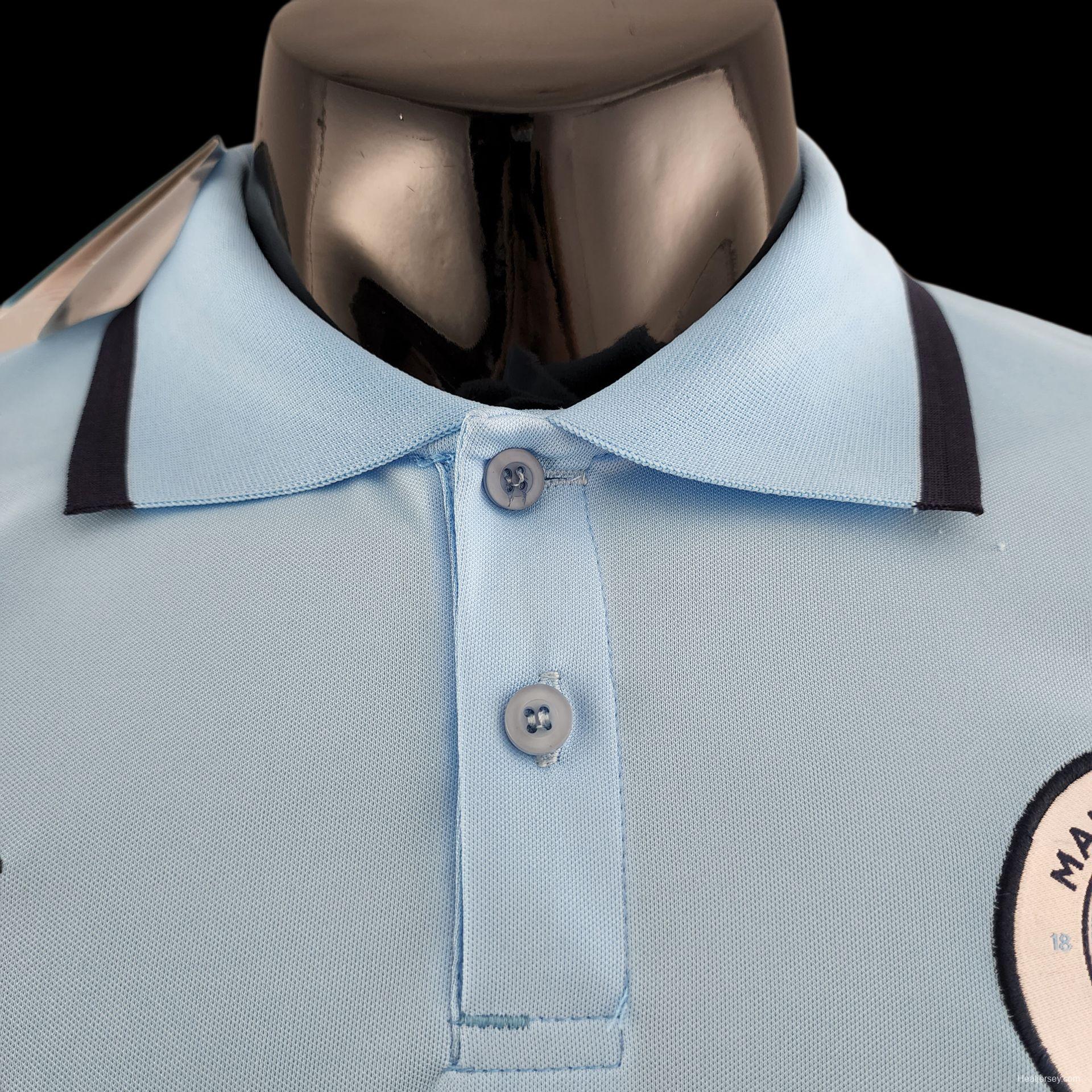 22/23 POLO Manchester City Light Blue Jersey