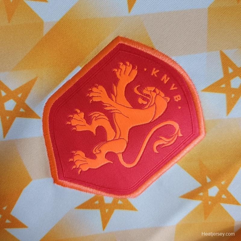 2022 Netherlands Yellow/White Training Jersey