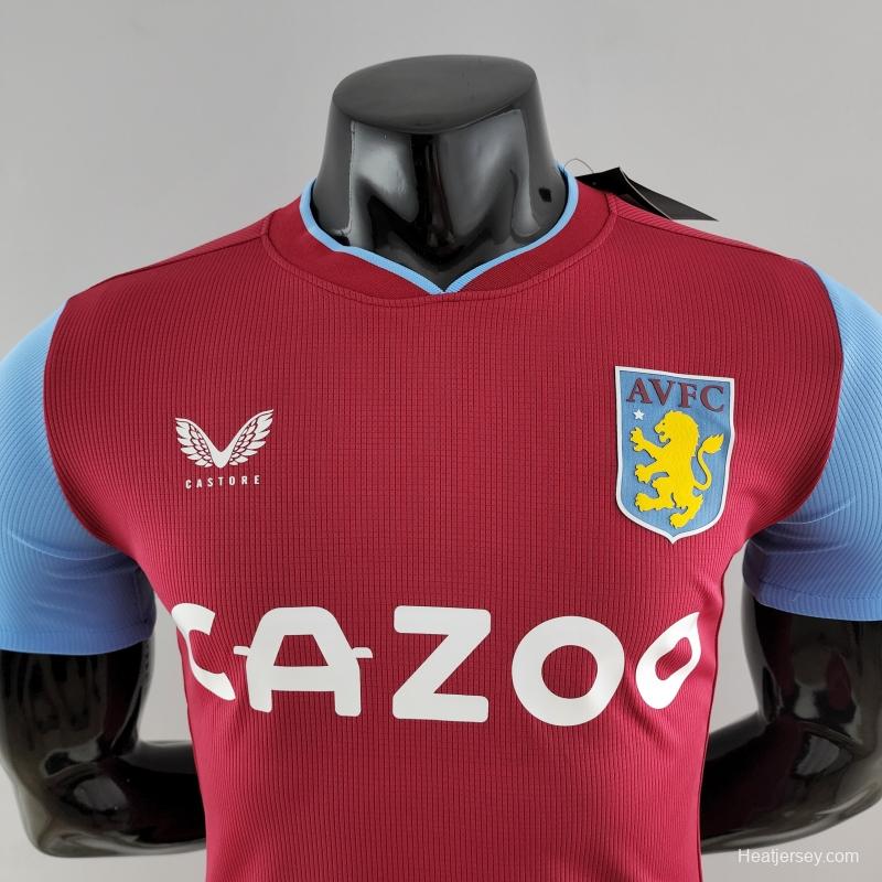 Player Version 22/23 Aston Villa Home Soccer Jersey