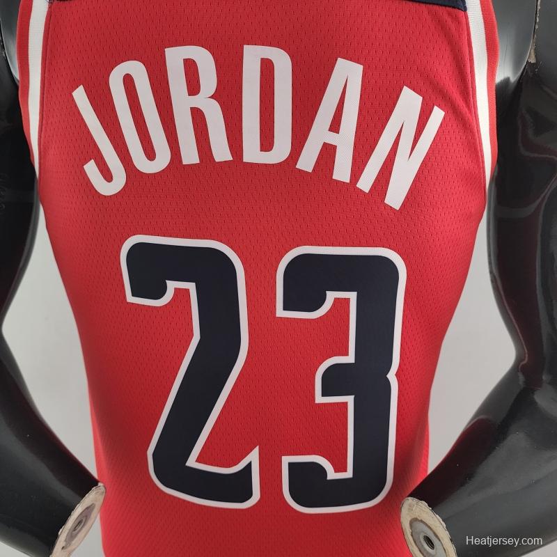 75th Anniversary JORDAN #23 Wizards Red, White And Blue NBA Jersey