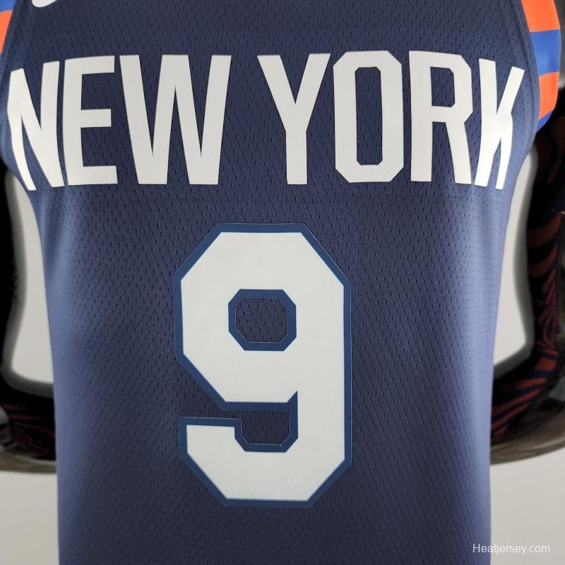 New York Knicks Barrett #9 Striped NBA Jersey