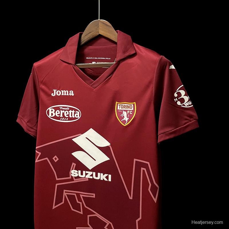 22/23 Torino Home Soccer Jersey