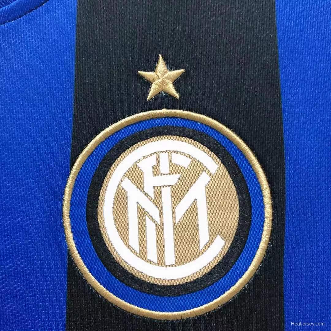 Retro 08/09 Inter Milan Home Champions Version Soccer Jersey