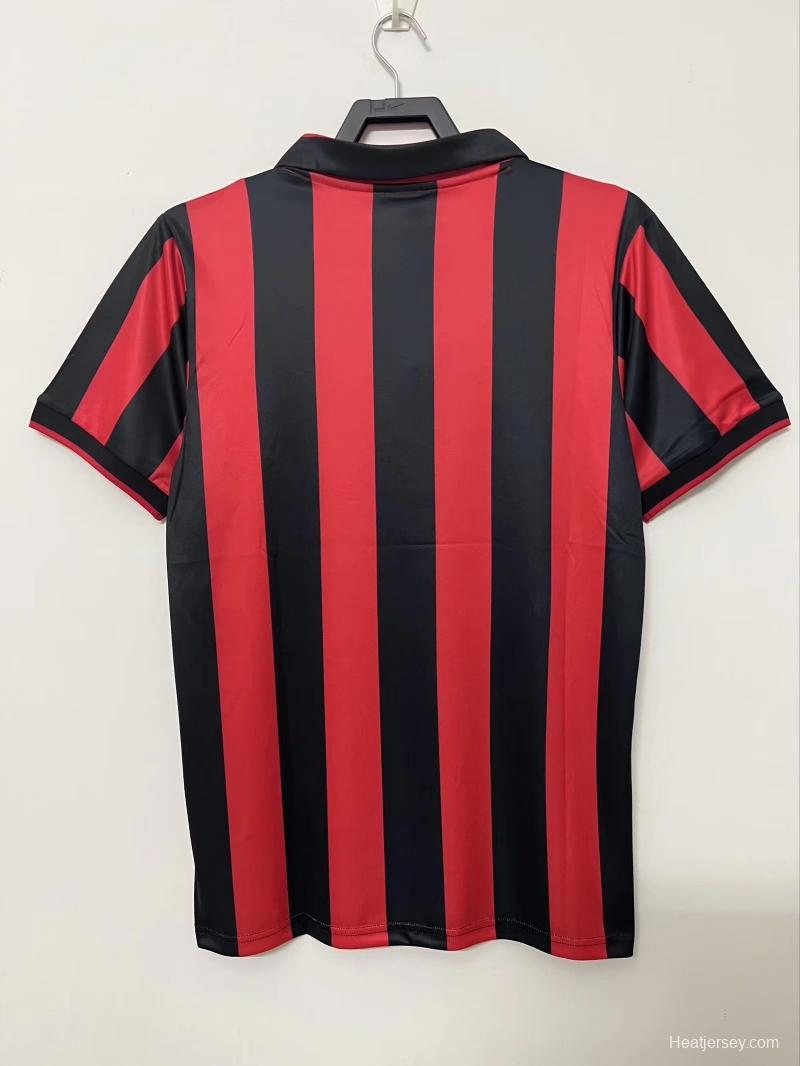 Retro 90/91 AC Milan Home Soccer Jersey