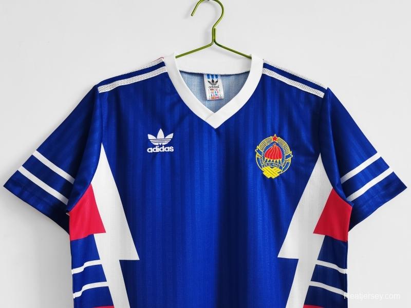 Retro 1990 Yugoslavia Home Soccer Jersey