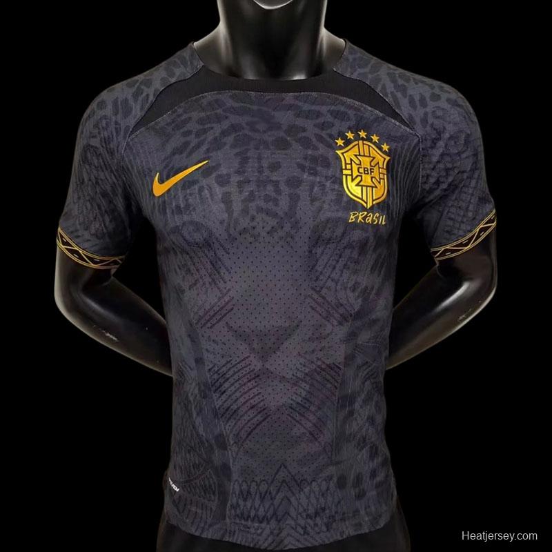 2022 Brazil Black Special Version Soccer Jersey