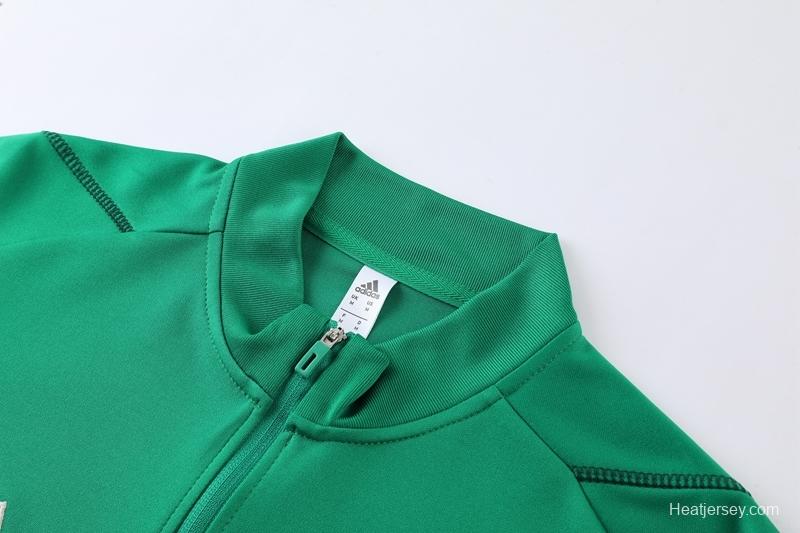 2022 Mexico Green Full Zipper Tracksuit