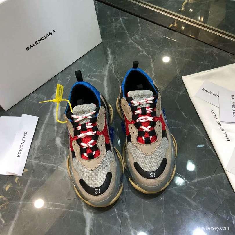 Men/Women Balenciaga Triple S Clear Sole Multi-Color Sneaker Item 6380380