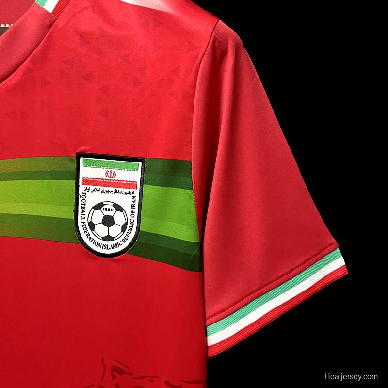 2022 Iran Away Red Jersey