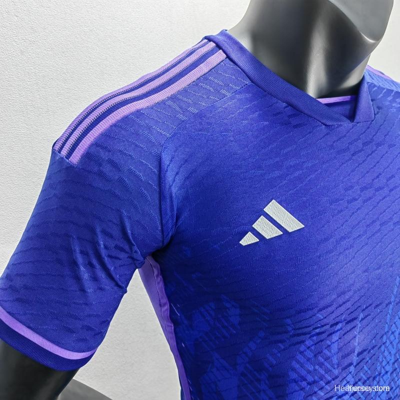 Player Version 3 Stars  Argentina Away Jersey