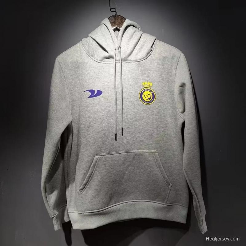 22/23 Al-Nassr FC Home CR7 Ronaldo Grey Tracksuit Hoodie