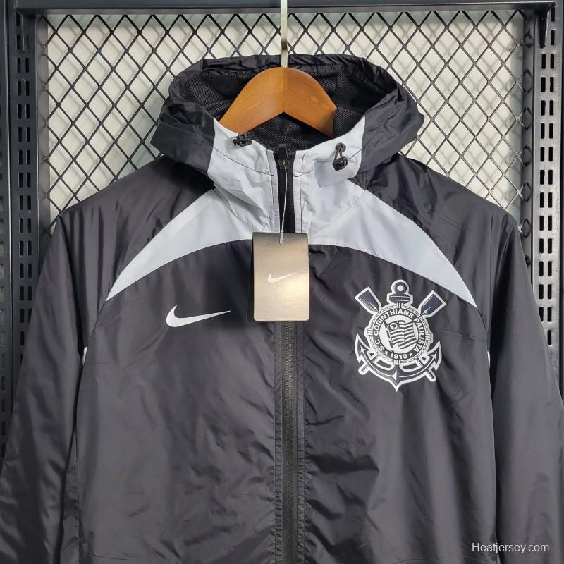 22-23 Corinthian Black Windbreaker